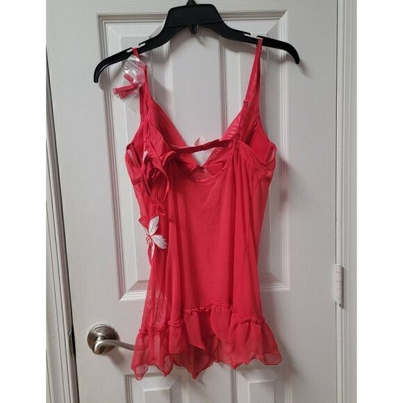 Victoria's S Y2K Sheer Babydoll Lingerie Set M - Picture 3 of 7